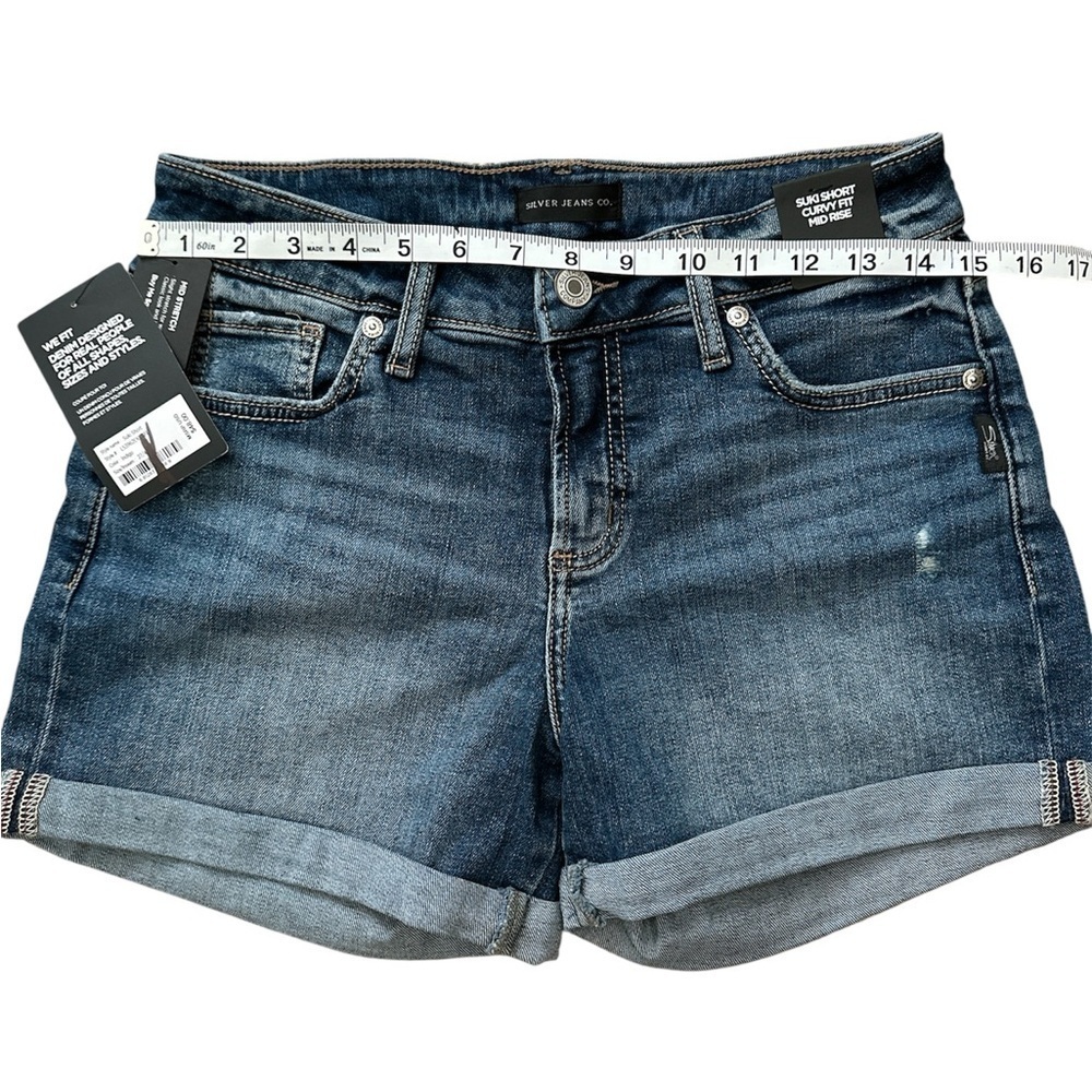 Silver Jeans Suki Short Curvy Fit Mid Rise, size 27 - Picture 4 of 7